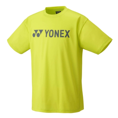 Yonex Trainings-Tshirt Practice Logo YM0046 (100% Polyester) 2024 limegelb Herren